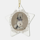 Wheaten Terrier en Havanese Keramisch Ornament (Links)