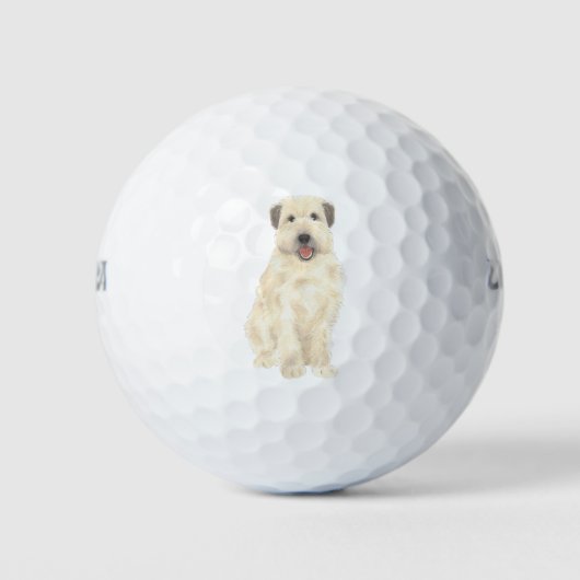 Wheaten Terrier Golfballen (Voorkant)