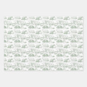 WHEATEN Terrier Green Toile Inpakpapier Vel (Voorkant 3)