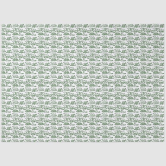 WHEATEN Terrier Green Toile Tissuepapier (Voorkant)