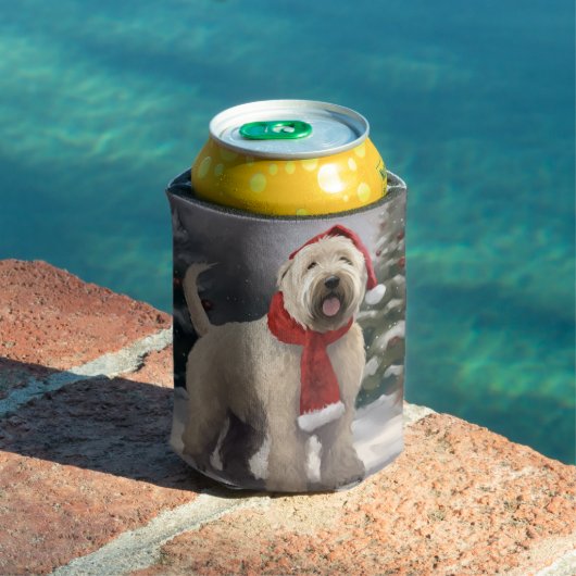 Wheaten Terriër Hond in Sneeuw Kerstmis Blikjeskoeler (Insitu Zwembad)