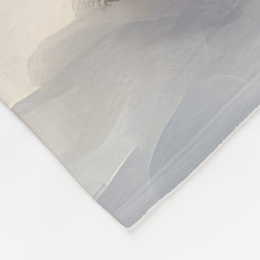 Wheaten Terriër Hond in Sneeuw Kerstmis Fleece Deken (Hoek)