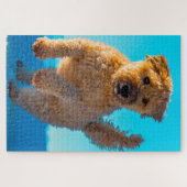 Wheaten Terrier hond Jigsawpuzzels. Legpuzzel (Horizontaal)
