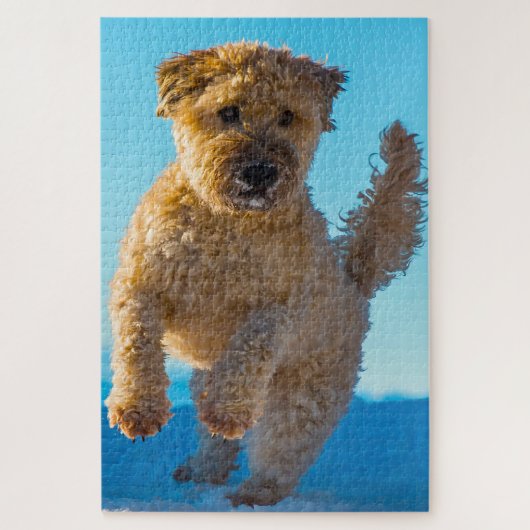 Wheaten Terrier hond Jigsawpuzzels. Legpuzzel (Verticaal)