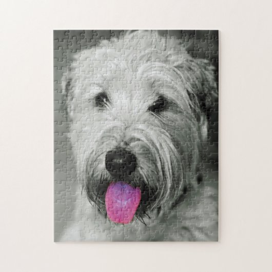 Wheaten Terrier hond Jigsawpuzzels. Legpuzzel (Verticaal)