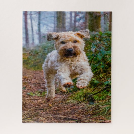 Wheaten Terrier Hond Puzzels. Legpuzzel (Verticaal)