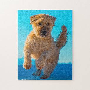Wheaten Terrier Hond Puzzels. Legpuzzel