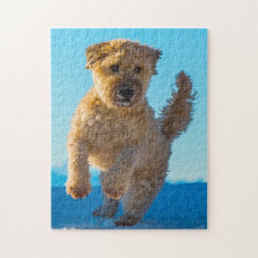 Wheaten Terrier Hond Puzzels. Legpuzzel (Verticaal)