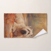 Wheaten Terriër in de herfst laat Herfst inspirere Bad Handdoek (Handdoek)