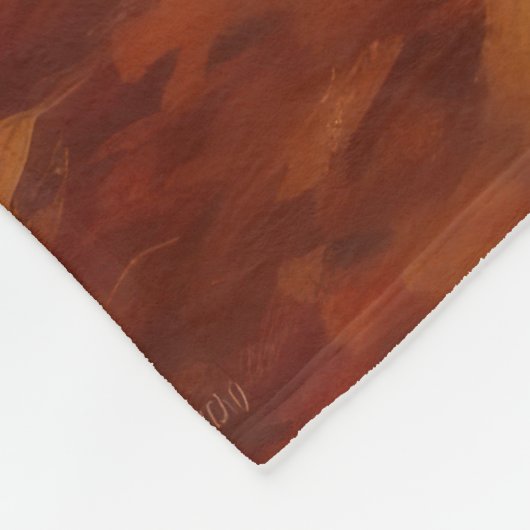 Wheaten Terriër in de herfst laat Herfst inspirere Fleece Deken (Hoek)