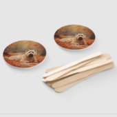 Wheaten Terriër in de herfst laat Herfst inspirere Handwaaier (Niet-gemonteerd)