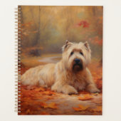 Wheaten Terriër in de herfst laat Herfst inspirere Planner (Voorkant)