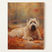 Wheaten Terriër in de herfst laat Herfst inspirere Planner (Achterkant)