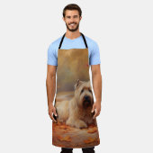 Wheaten Terriër in de herfst laat Herfst inspirere Schort (Gedragen)