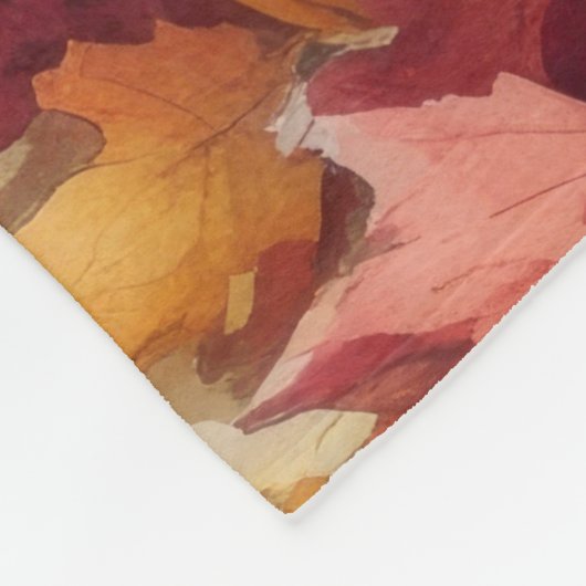 Wheaten Terrier in de herfst verlaat Thanksgiving  Fleece Deken (Hoek)