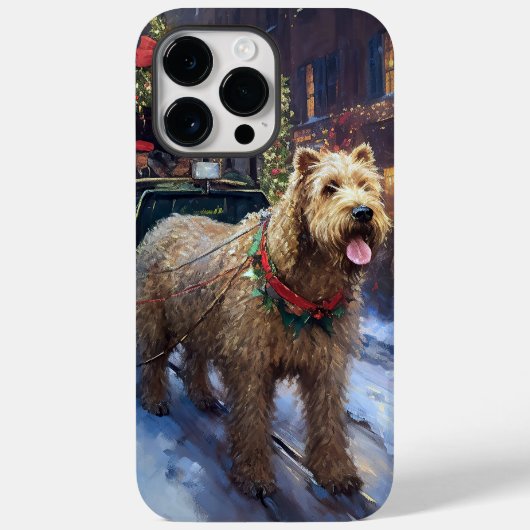 Wheaten Terrier Kerst Feestseizoen Case-Mate iPhone Case (Achterkant)