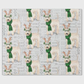 Wheaten Terrier Kerst voor Hondenliefhebber Cadeaupapier (Vlak)