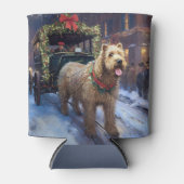 Wheaten Terrier Kerstfeest Seizoen Blikjeskoeler (Voorkant)
