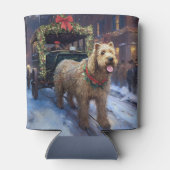 Wheaten Terrier Kerstfeest Seizoen Blikjeskoeler (Achterkant)
