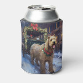 Wheaten Terrier Kerstfeest Seizoen Blikjeskoeler (Blikje Achterkant)