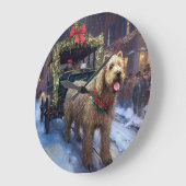 Wheaten Terrier Kerstfeest Seizoen Grote Klok (Hoek)