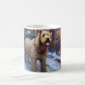 Wheaten Terrier Kerstfeest Seizoen Koffiemok (Center)