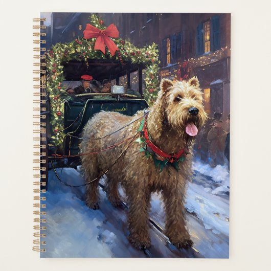 Wheaten Terrier Kerstfeest Seizoen Planner (Voorkant)