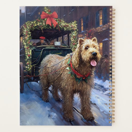 Wheaten Terrier Kerstfeest Seizoen Planner (Achterkant)