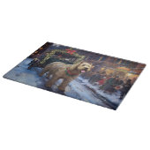 Wheaten Terrier Kerstfeest Seizoen Snijplank (Hoek)