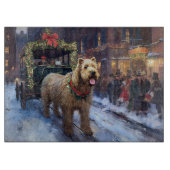 Wheaten Terrier Kerstfeest Seizoen Snijplank (Voorkant)