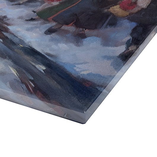 Wheaten Terrier Kerstfeest Seizoen Snijplank (Hoek)