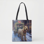 Wheaten Terrier Kerstfeest Seizoen Tote Bag (Voorkant)