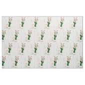 Wheaten Terrier Kersthond met gewei Stof (Fat Quarter)
