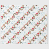 Wheaten Terrier kerstwrapping Cadeaupapier (Vlak)