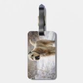 Wheaten Terrier Laat het sneeuwen Kerstmis Bagagelabel (Achterkant verticaal)