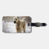 Wheaten Terrier Laat het sneeuwen Kerstmis Bagagelabel (Achterkant horizontaal)