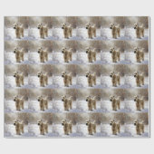 Wheaten Terrier Laat het sneeuwen Kerstmis Cadeaupapier (Vlak)