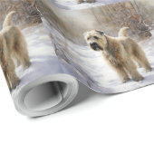 Wheaten Terrier Laat het sneeuwen Kerstmis Cadeaupapier (Rol Hoek)
