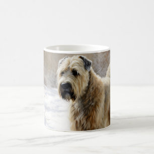 Wheaten Terrier Laat het sneeuwen Kerstmis Koffiemok