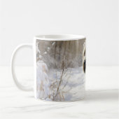 Wheaten Terrier Laat het sneeuwen Kerstmis Koffiemok (Links)