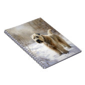 Wheaten Terrier Laat het sneeuwen Kerstmis Notitieboek (Rechterzijde)