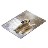 Wheaten Terrier Laat het sneeuwen Kerstmis Notitieboek (Linkerzijde)