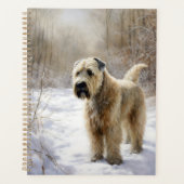 Wheaten Terrier Laat het sneeuwen Kerstmis Planner (Voorkant)