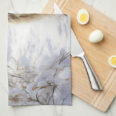 Wheaten Terrier Laat het sneeuwen Kerstmis Theedoek (Quarter Fold)