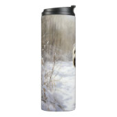 Wheaten Terrier Laat het sneeuwen Kerstmis Thermosbeker (Gedraaid links)