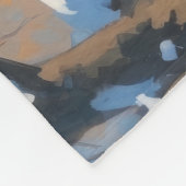 Wheaten Terrier Loopt In Sneeuw Met Kerst Pet Fleece Deken (Hoek)