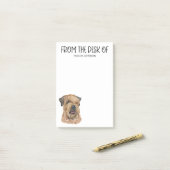 Wheaten Terrier Lover Post-it® Notes (Op bureau)