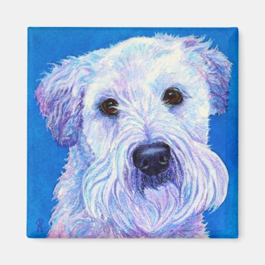 Wheaten Terrier Magnet - "Bailey" (Voorkant)