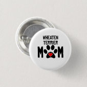 Wheaten Terrier Mam Ronde Button 3,2 Cm (Voorkant /achterkant)
