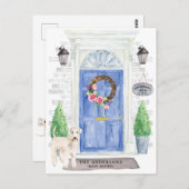 Wheaten Terrier Moving Announcement Briefkaart (Voorkant / Achterkant)